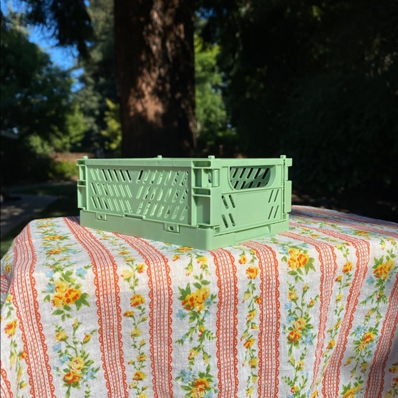 Other - Foldable & Stackable Crate in Sage Green